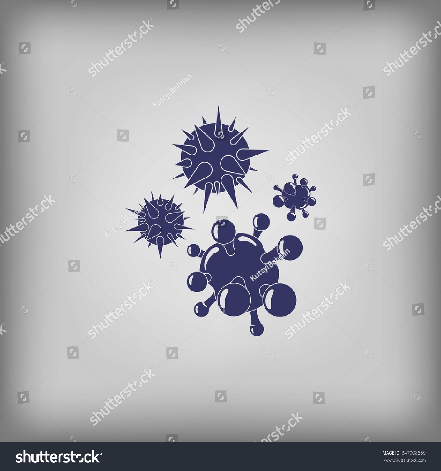 Bacteria and viruses icon Bacteria and viruses icon