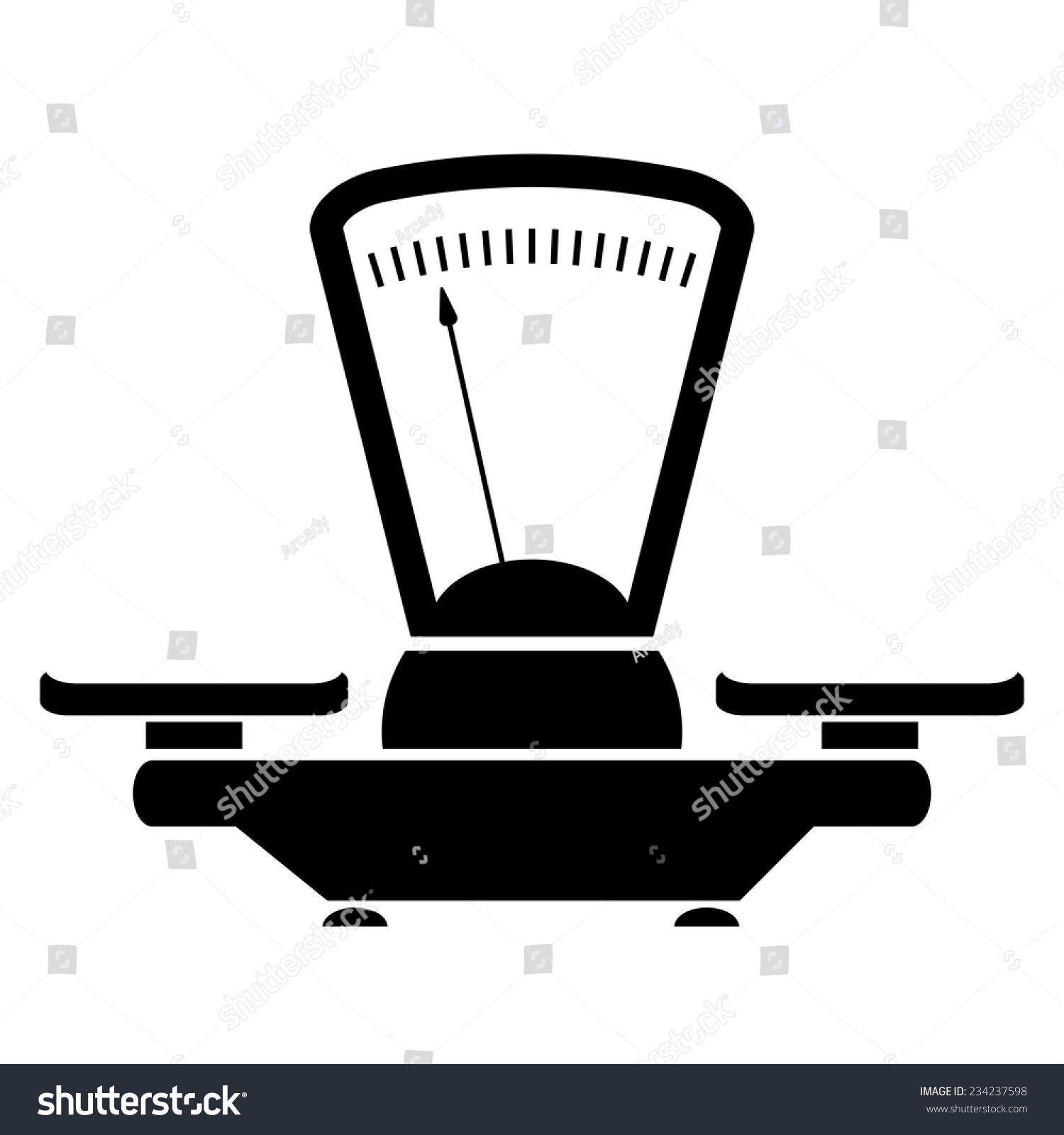 Balance Icon Stock Vector Illustration 234237598 : Shutterstock