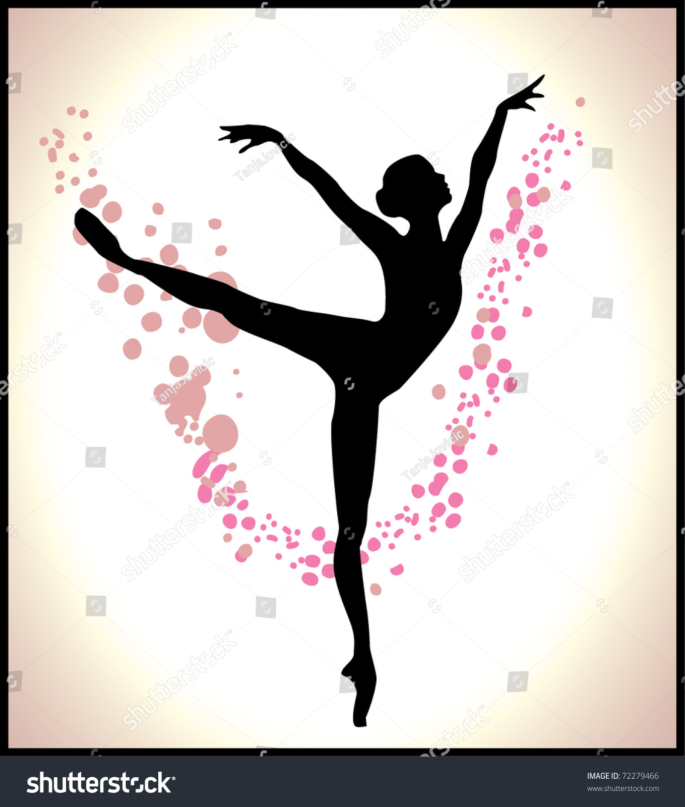 Ballet Dancer Stock Vector Illustration 72279466 : Shutterstock