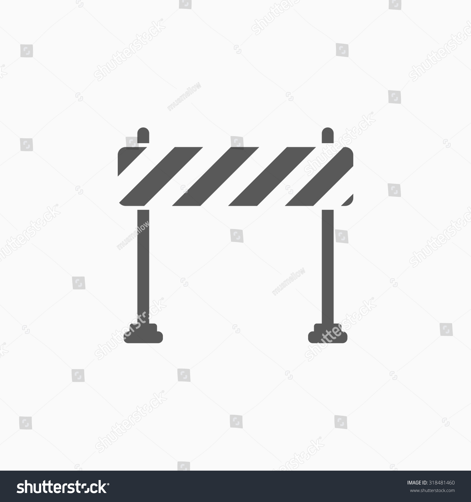 Barrier Icon Stock Vector 318481460 : Shutterstock