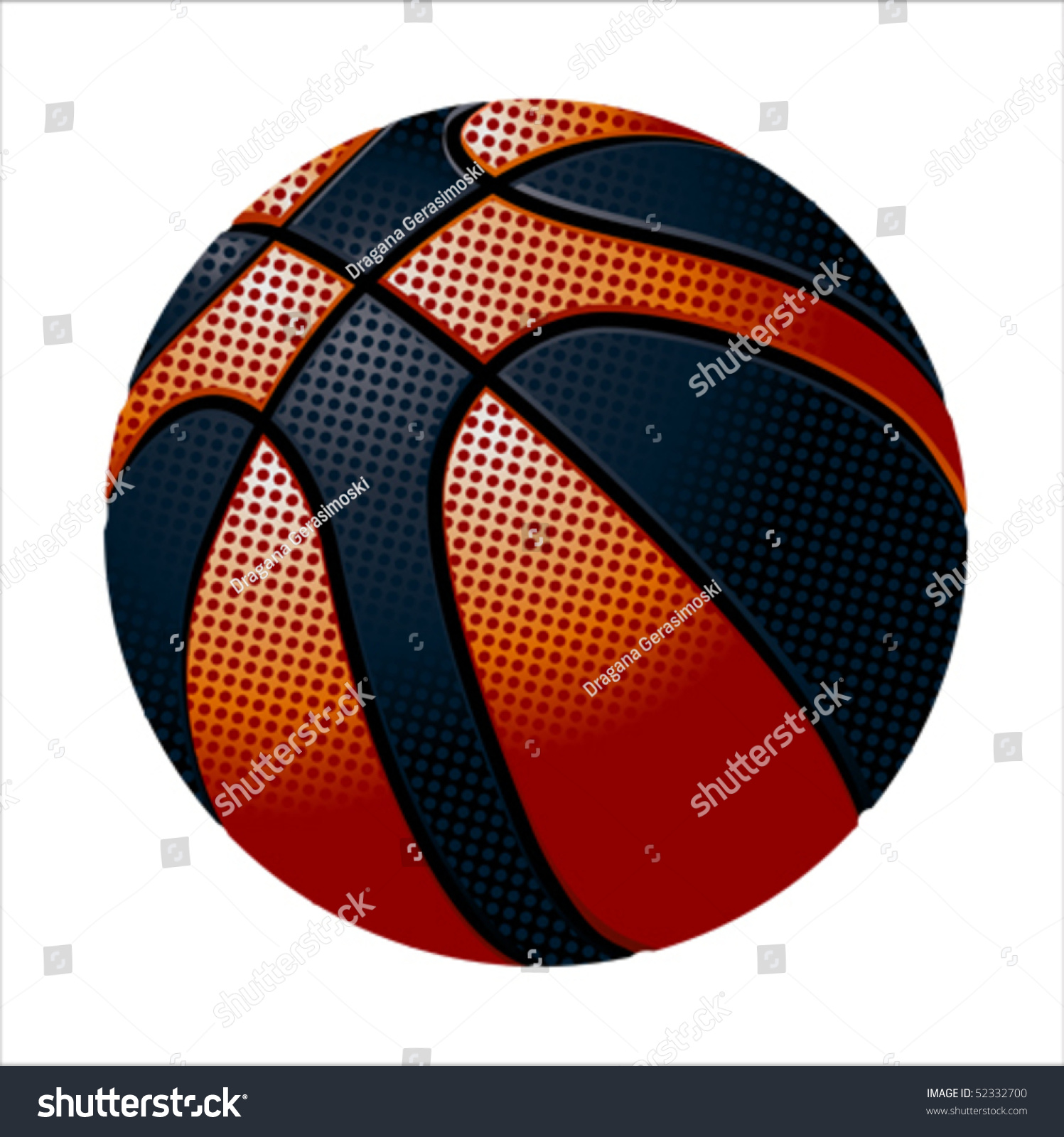 Basketball Ball, Vector - 52332700 : Shutterstock