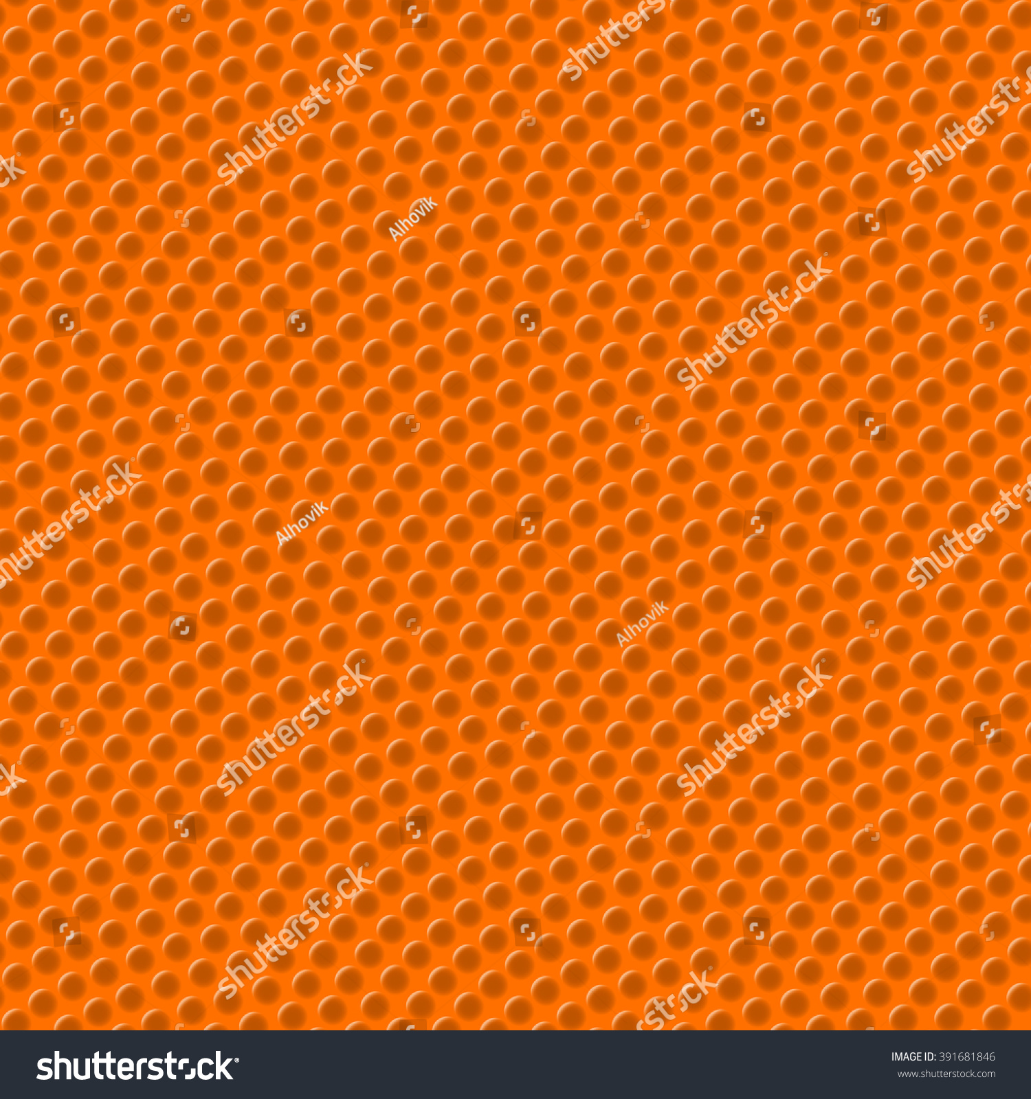 Basketball Texture Bumps Seamless Vector Illustration Stock Vector