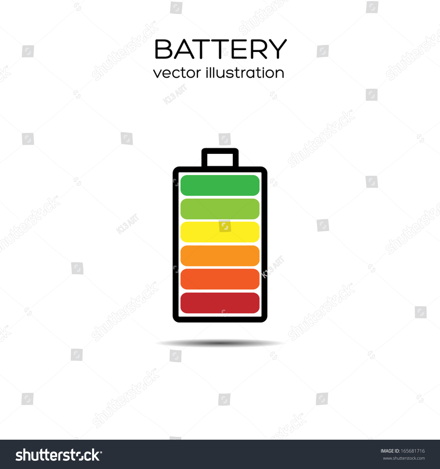 Battery Symbol Vector Illustration Eps10 Stock Vector