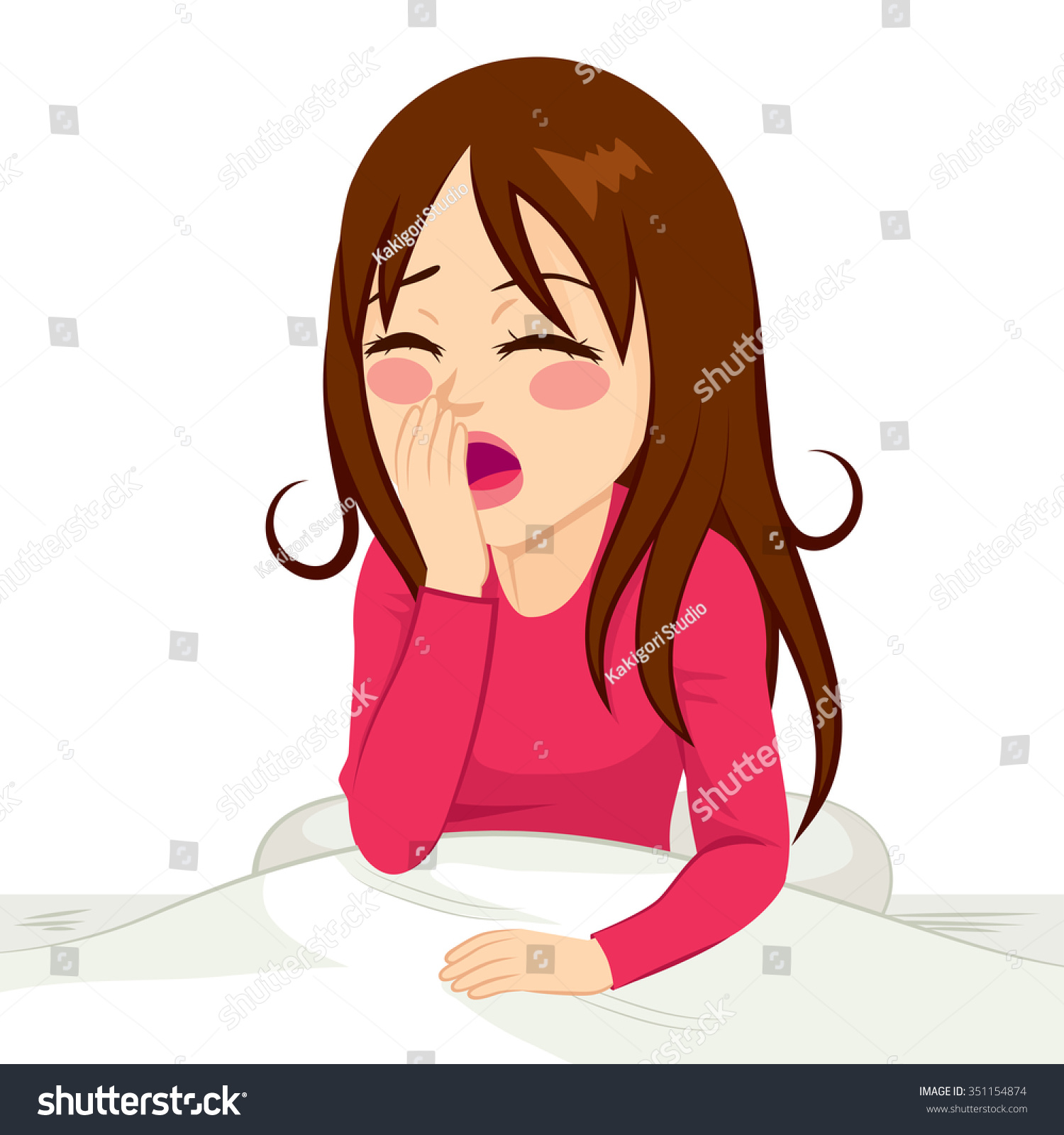 clipart of girl waking up - photo #25