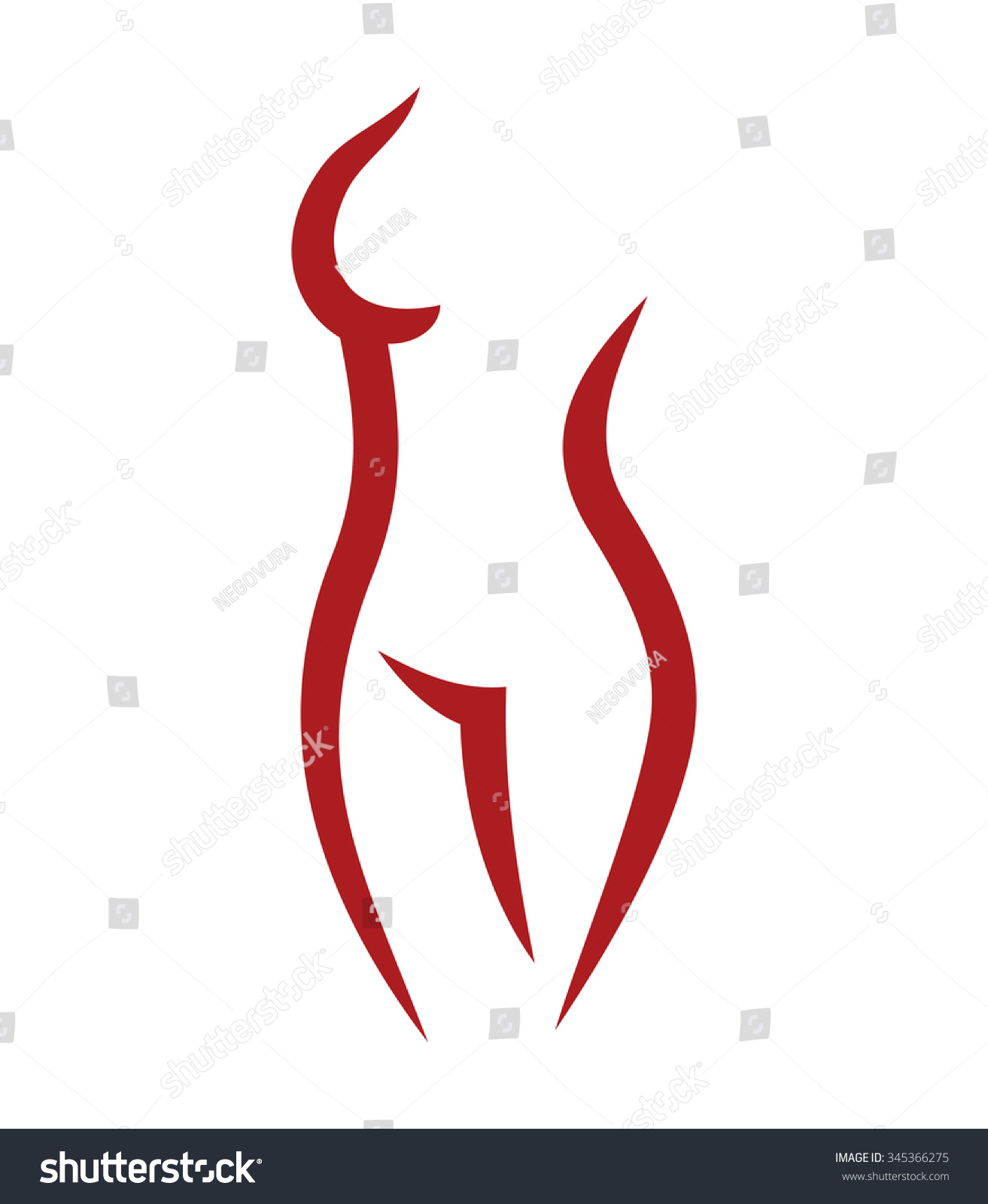Line Drawing Woman Body : Beautiful vector woman body line art stock