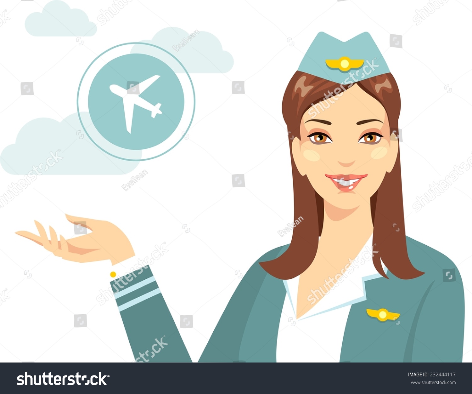 clipart flight attendant - photo #39