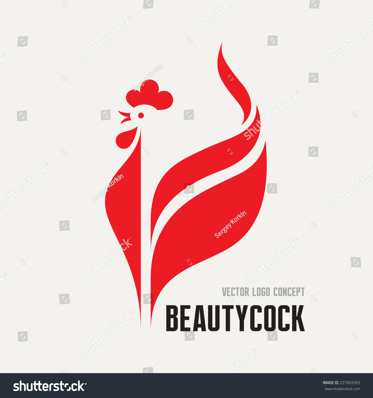 Beauty cock rooster vector logo concept Bird cock minimal illustration Vector logo template Cock design element Beauty cock rooster vector logo concept Bird cock minimal illustration Vector logo template Cock design element