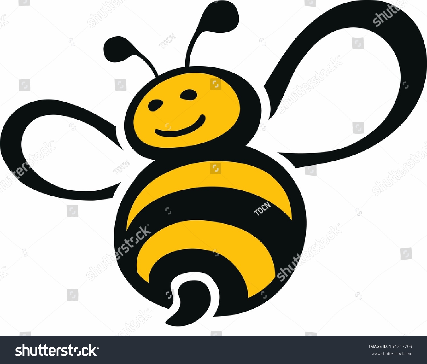 Bee Stock Vector 154717709 : Shutterstock