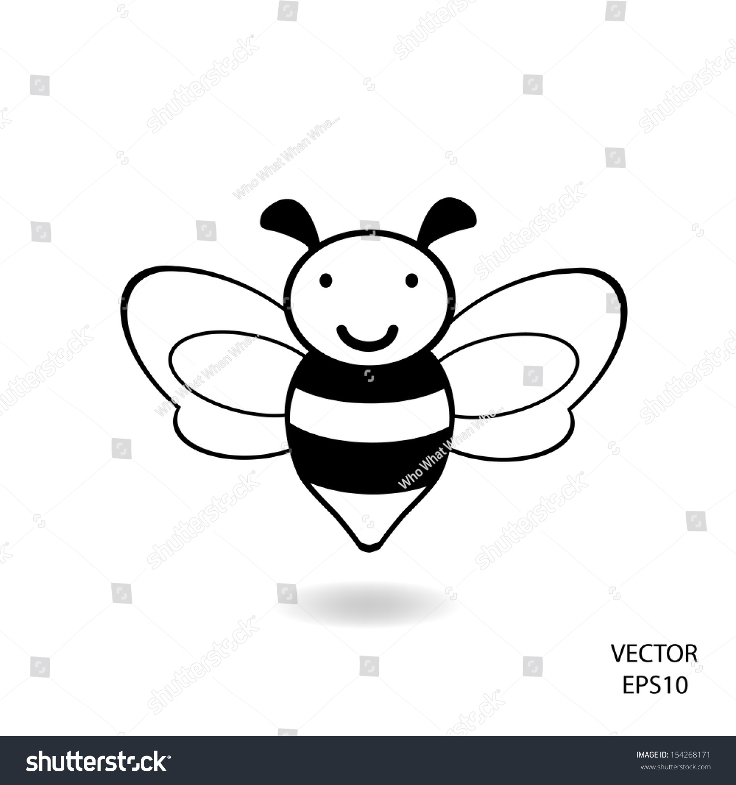 Bee Icon,Vector,Bee Drawing - 154268171 : Shutterstock