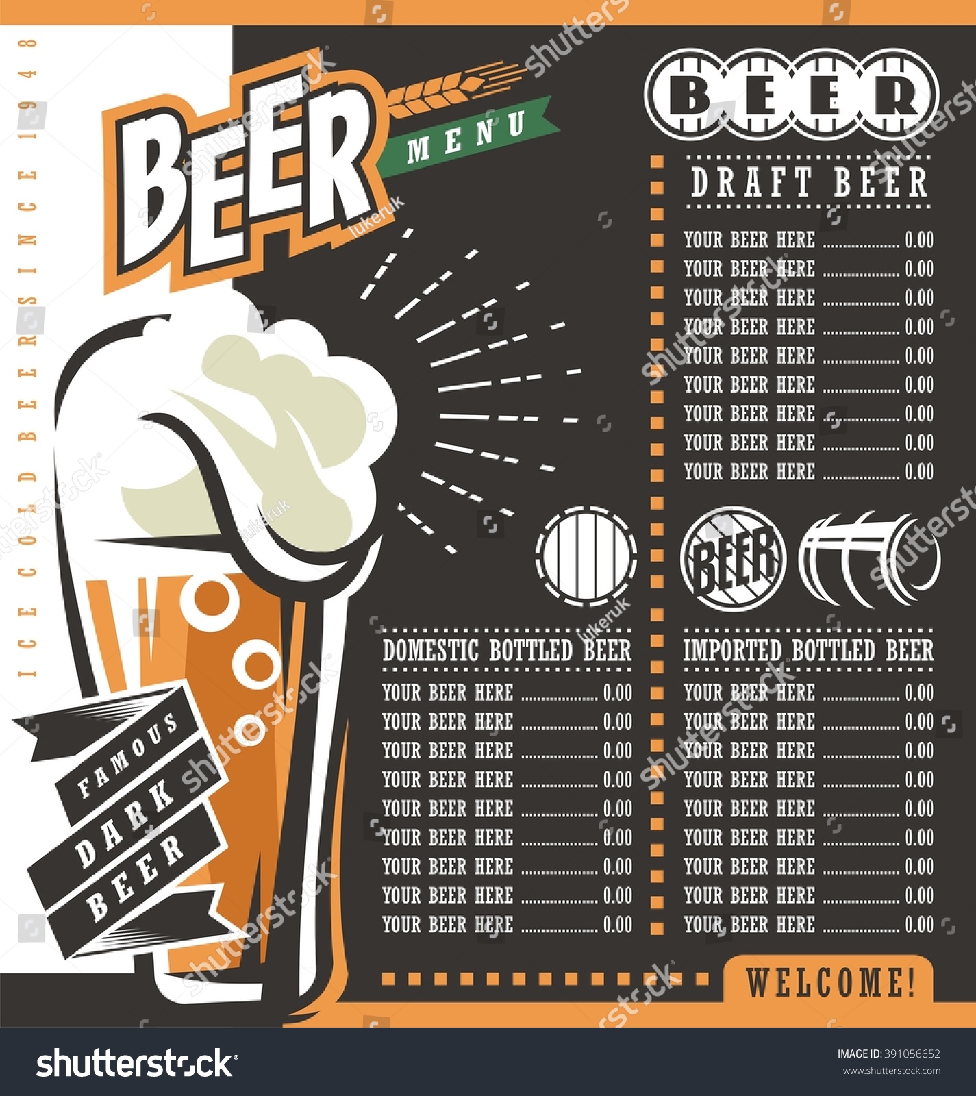 Beer Price List Template