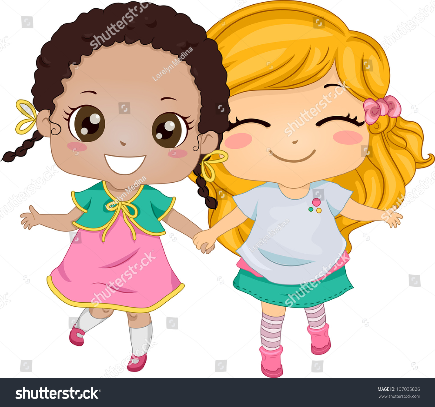 clipart sisters holding hands - photo #13