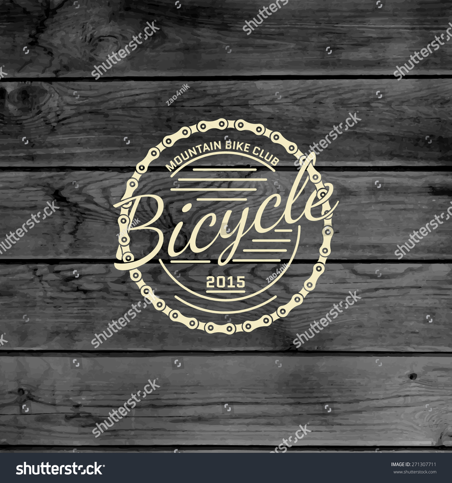 Bicycle badges logos and labels for any use on wooden background texture Bicycle badges logos and labels for any use on wooden background texture