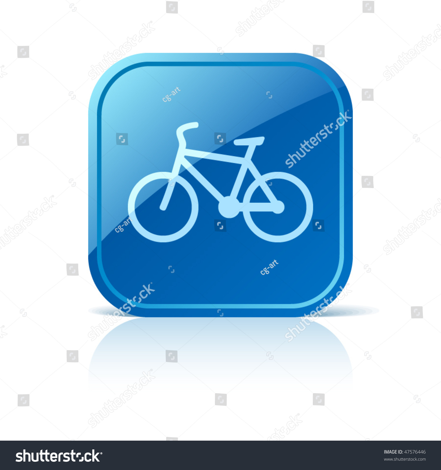 Bicycle Icon Stock Vector Illustration 47576446 : Shutterstock