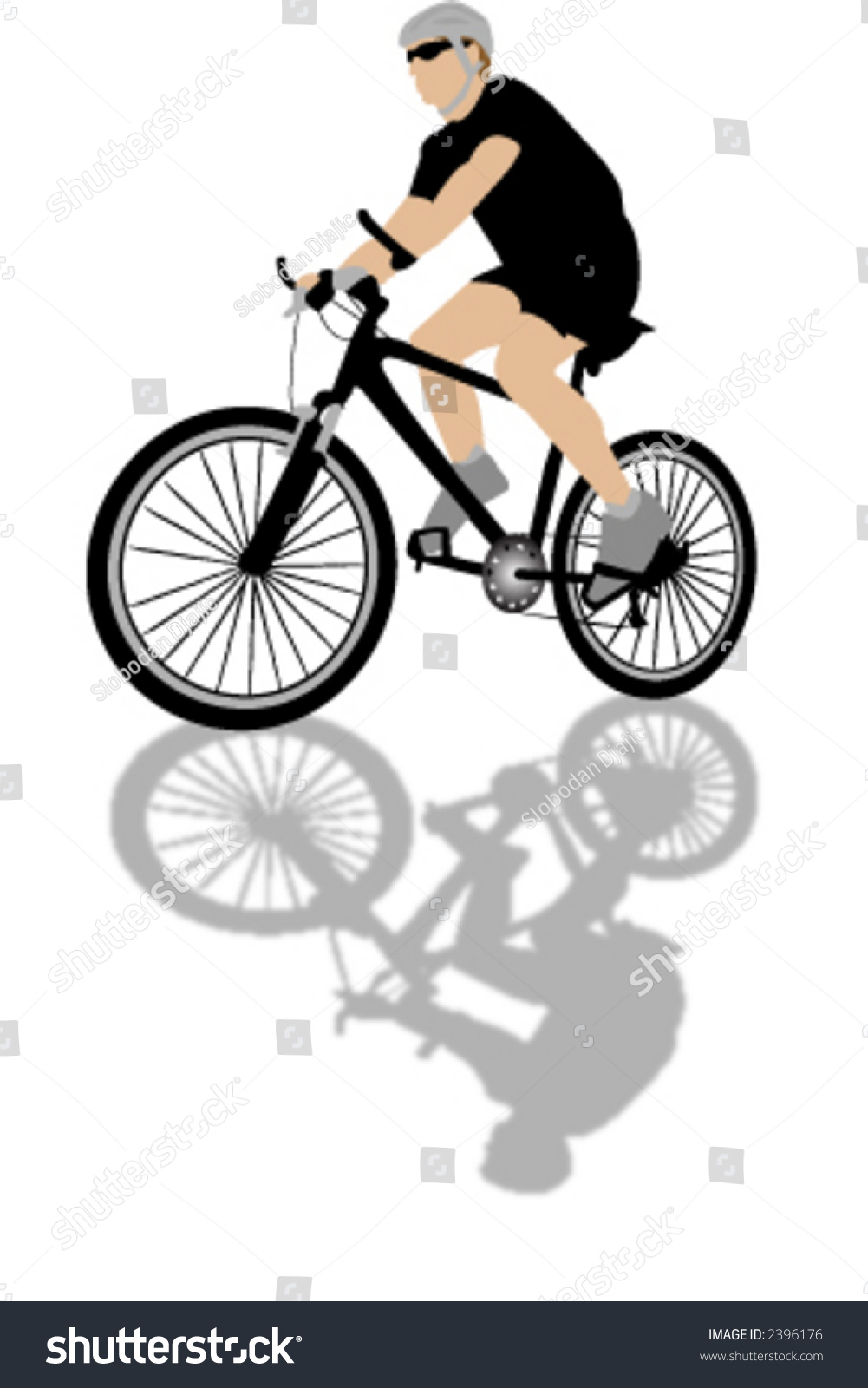 Bicycle Illustration Stock Vector 2396176 - Shutterstock