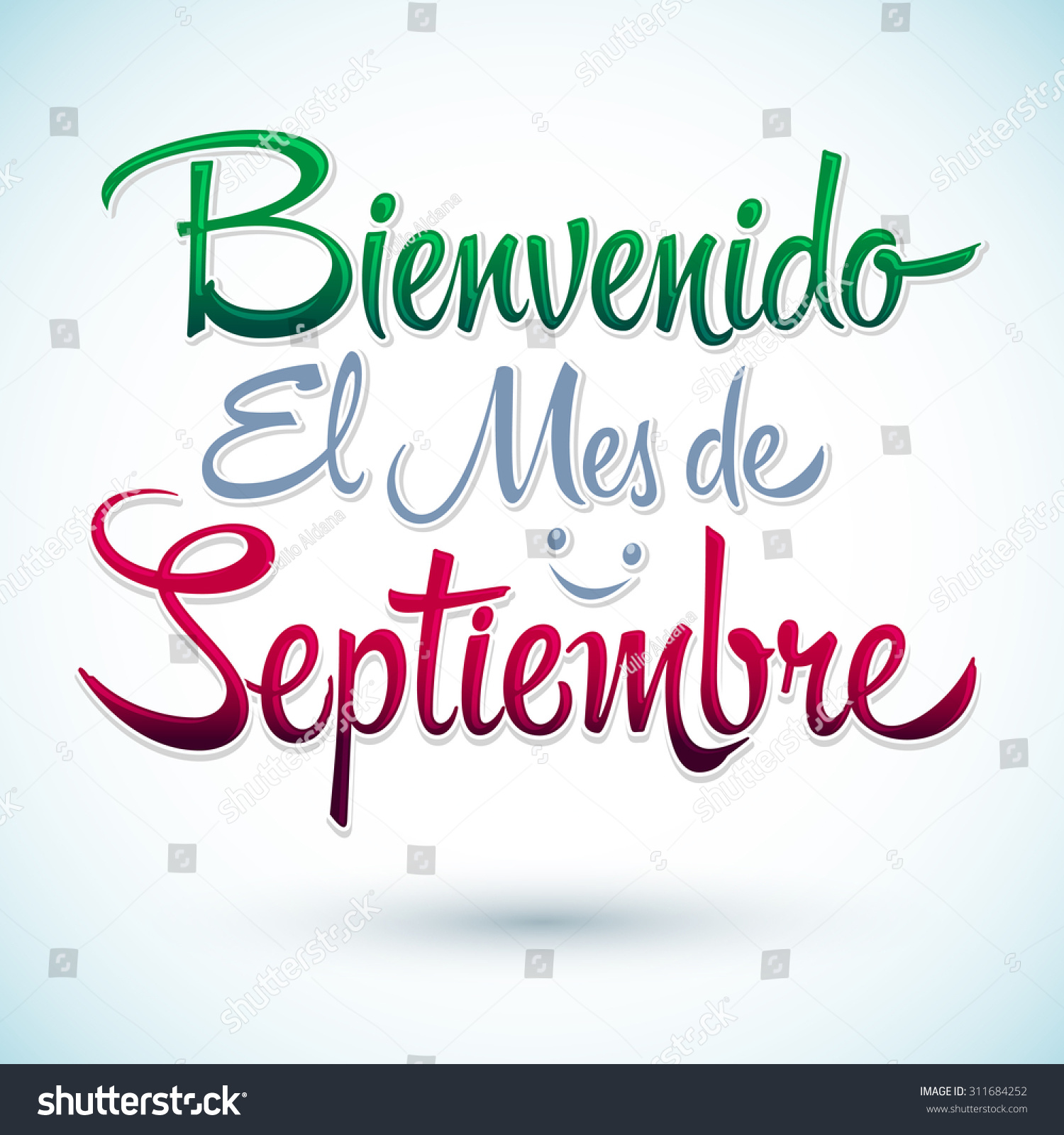 Bienvenido El Mes De Septiembre - Welcome September Spanish Text ...