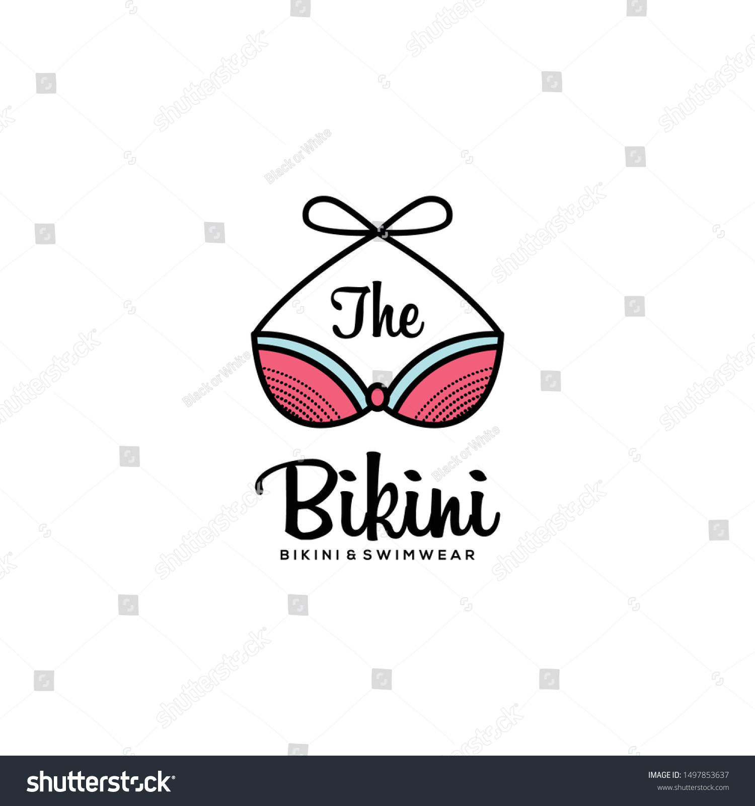 Bikini Wear Logo Design Vector Stock Vector Royalty Free