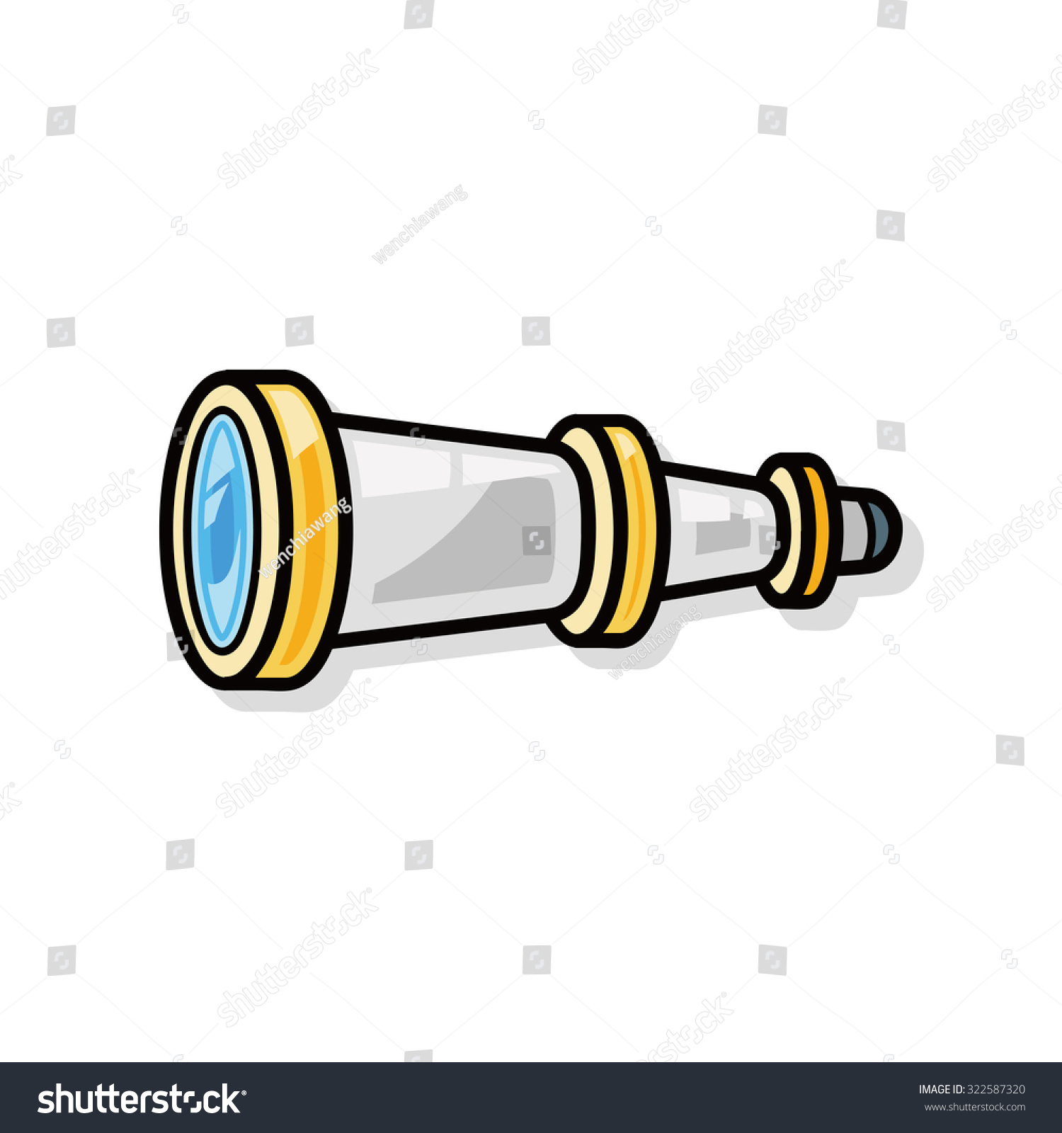 Binocular Doodle Stock Vector Royalty Free Shutterstock