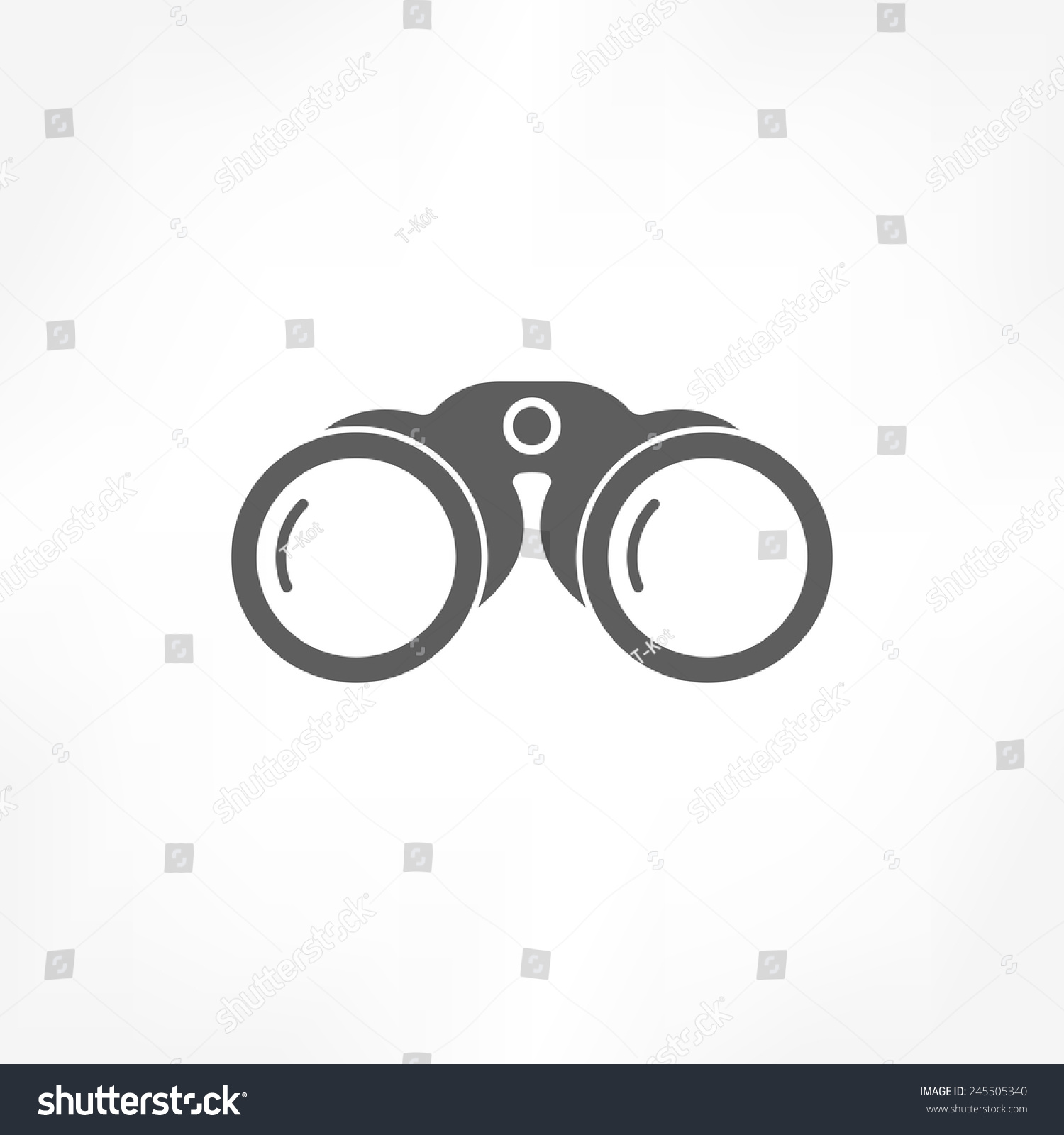 Binoculars Icon Stock Vector 245505340 - Shutterstock