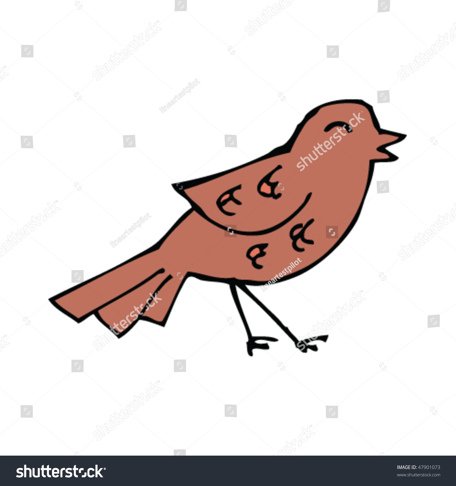 Bird Drawing Stock Vector Illustration 47901073 : Shutterstock