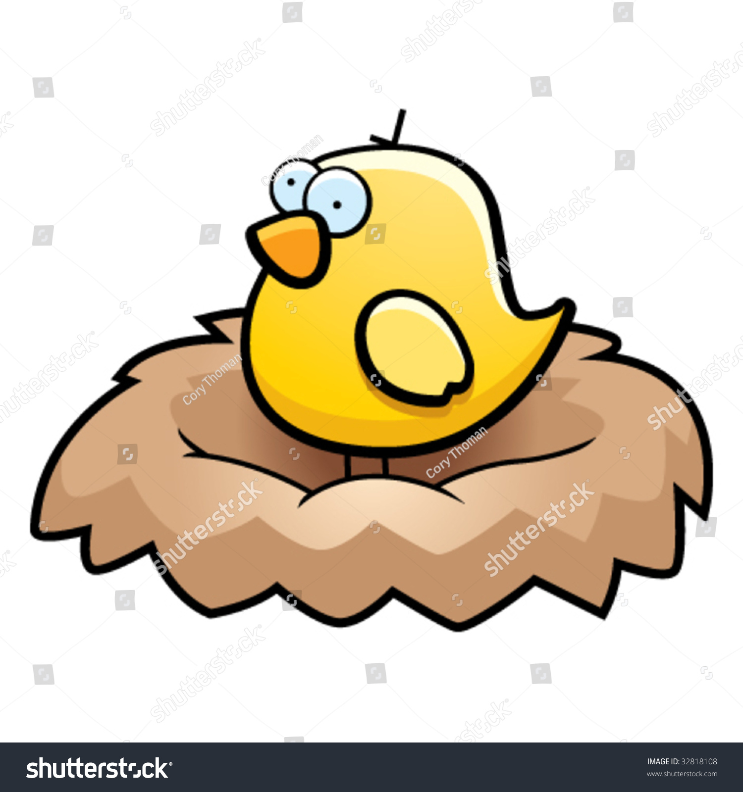 Bird Nest Stock Vector Illustration 32818108 : Shutterstock