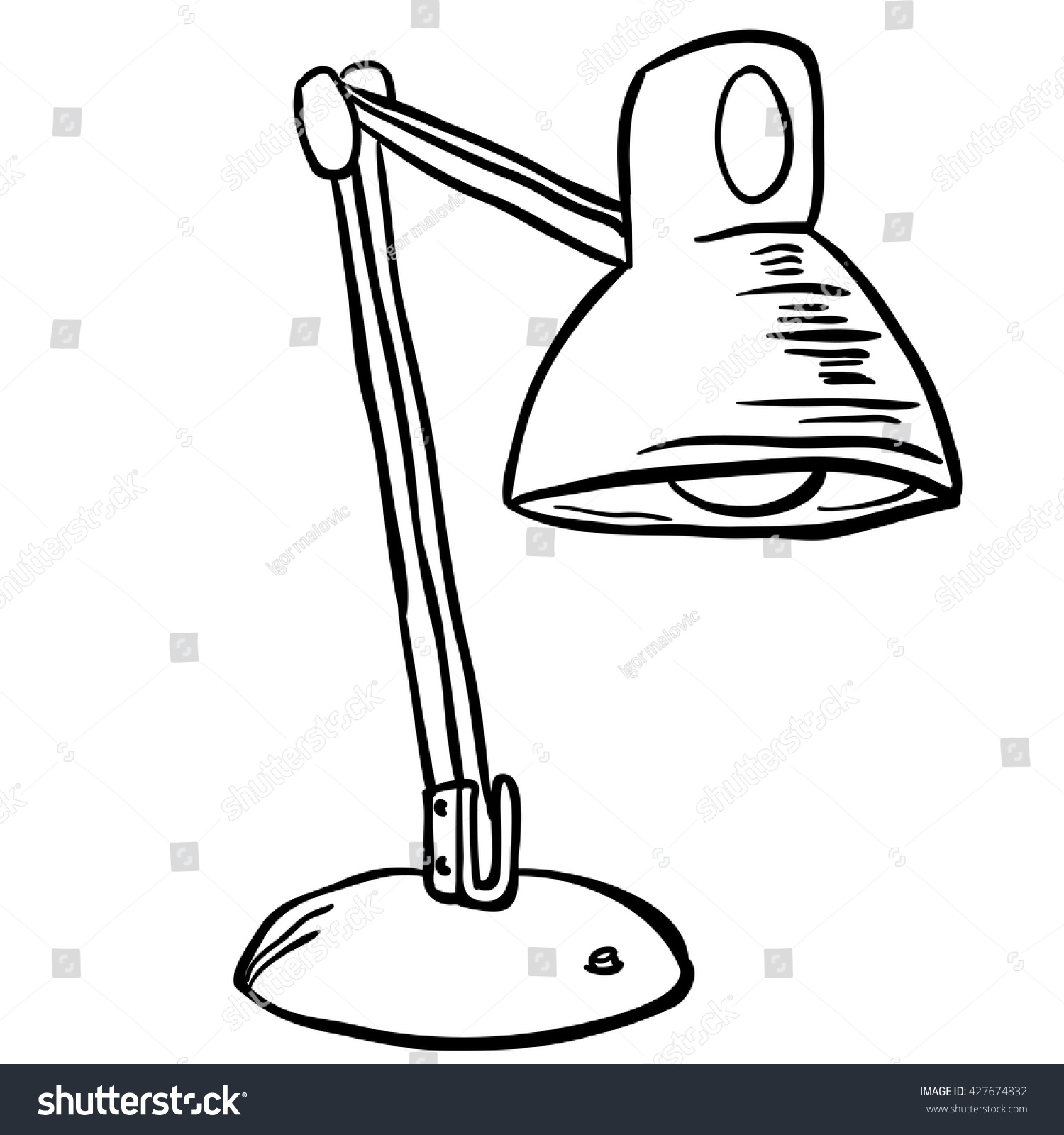 clipart black and white lamp - photo #21