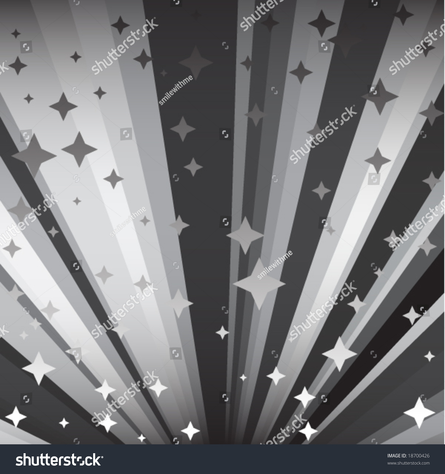 Black And White Starburst In Vector - 18700426 : Shutterstock