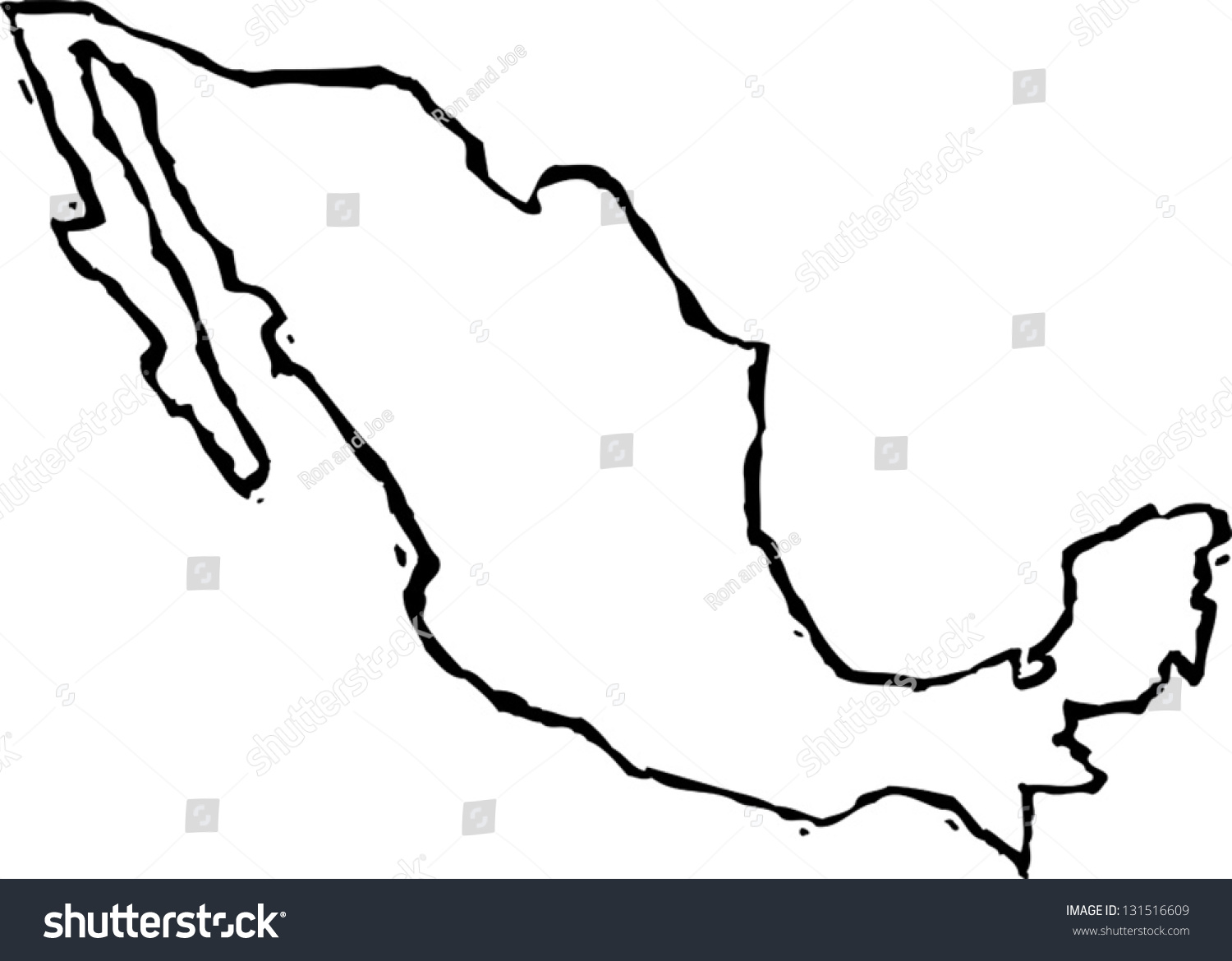 clipart map of mexico - photo #49