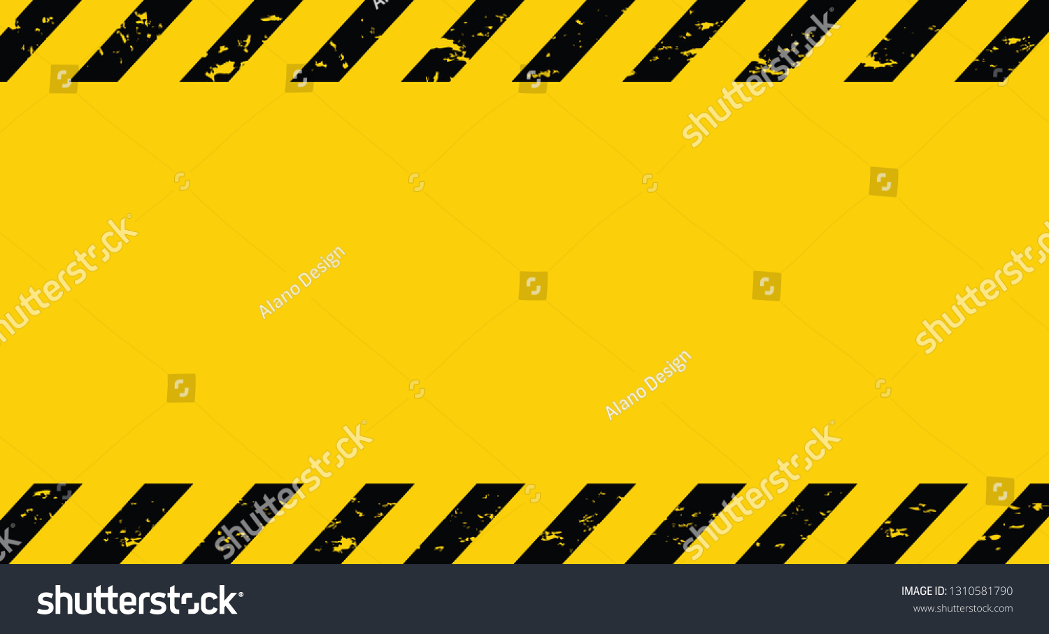 Black Yellow Line Striped Caution Tape Stock Vector Royalty Free