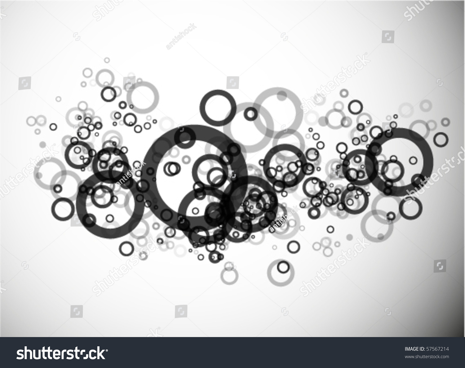 Black Circles. Vector Abstract Background - 57567214 : Shutterstock