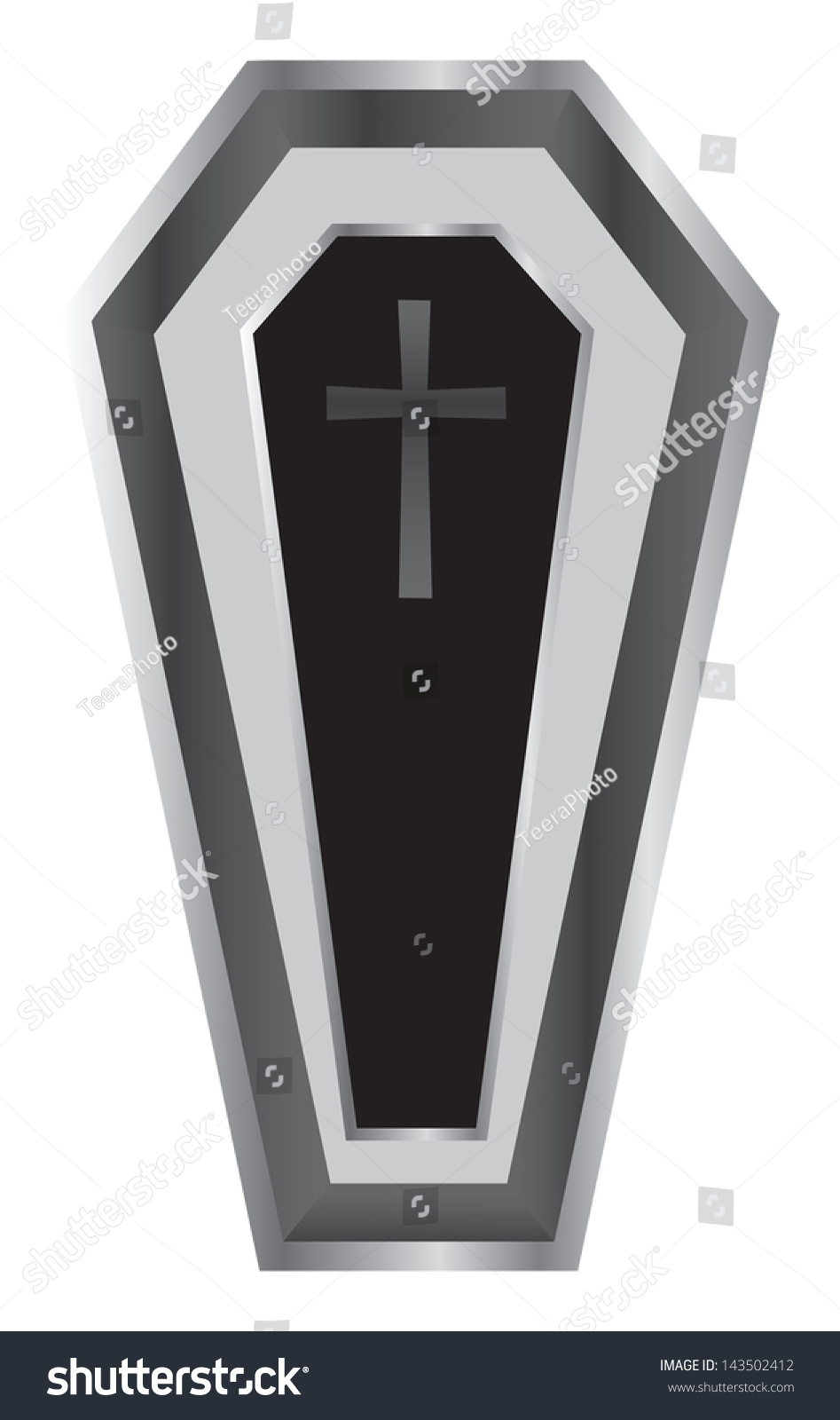 Black Coffin Vector Illustration. - 143502412 : Shutterstock