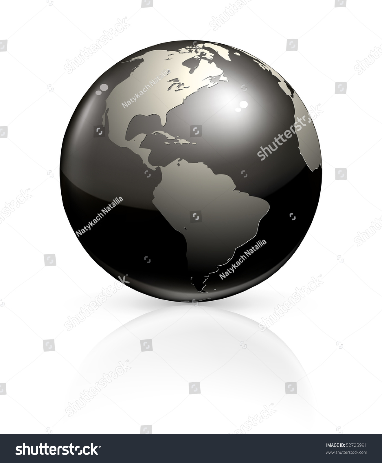 Black Globe, Vector - 52725991 : Shutterstock