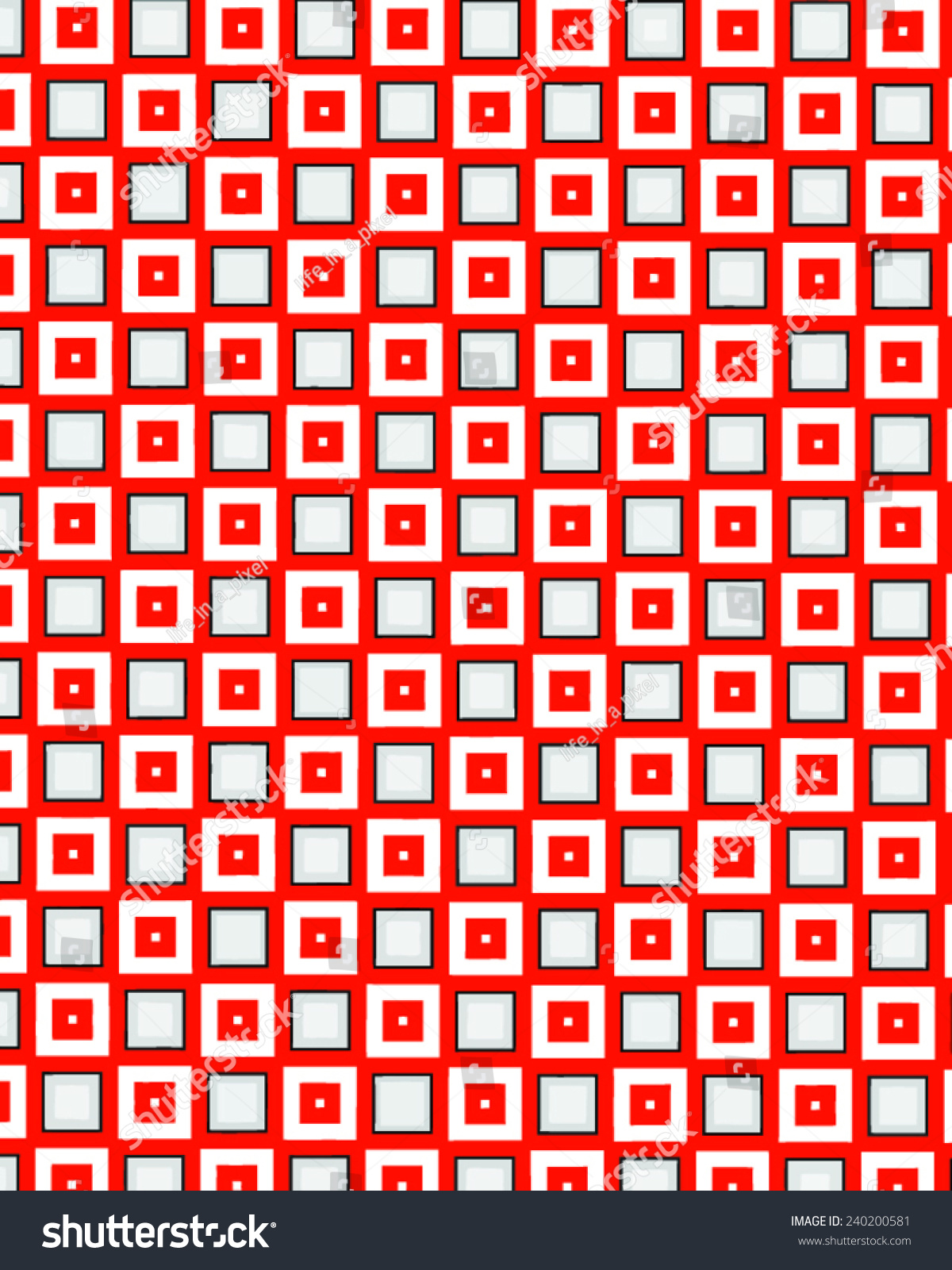 Black, Red And White Vector Geometric Pattern Background - 240200581