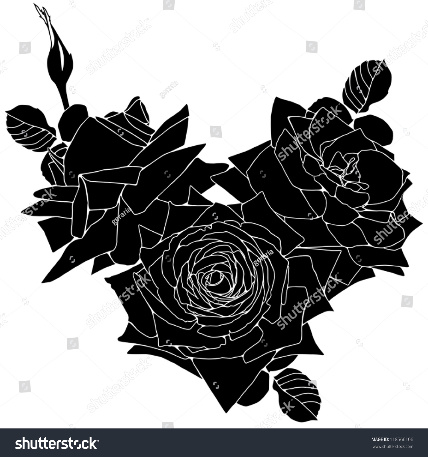 Black Roses And Hearts