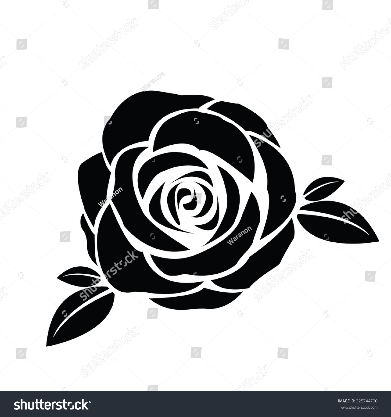 rose clipart silhouette - photo #25