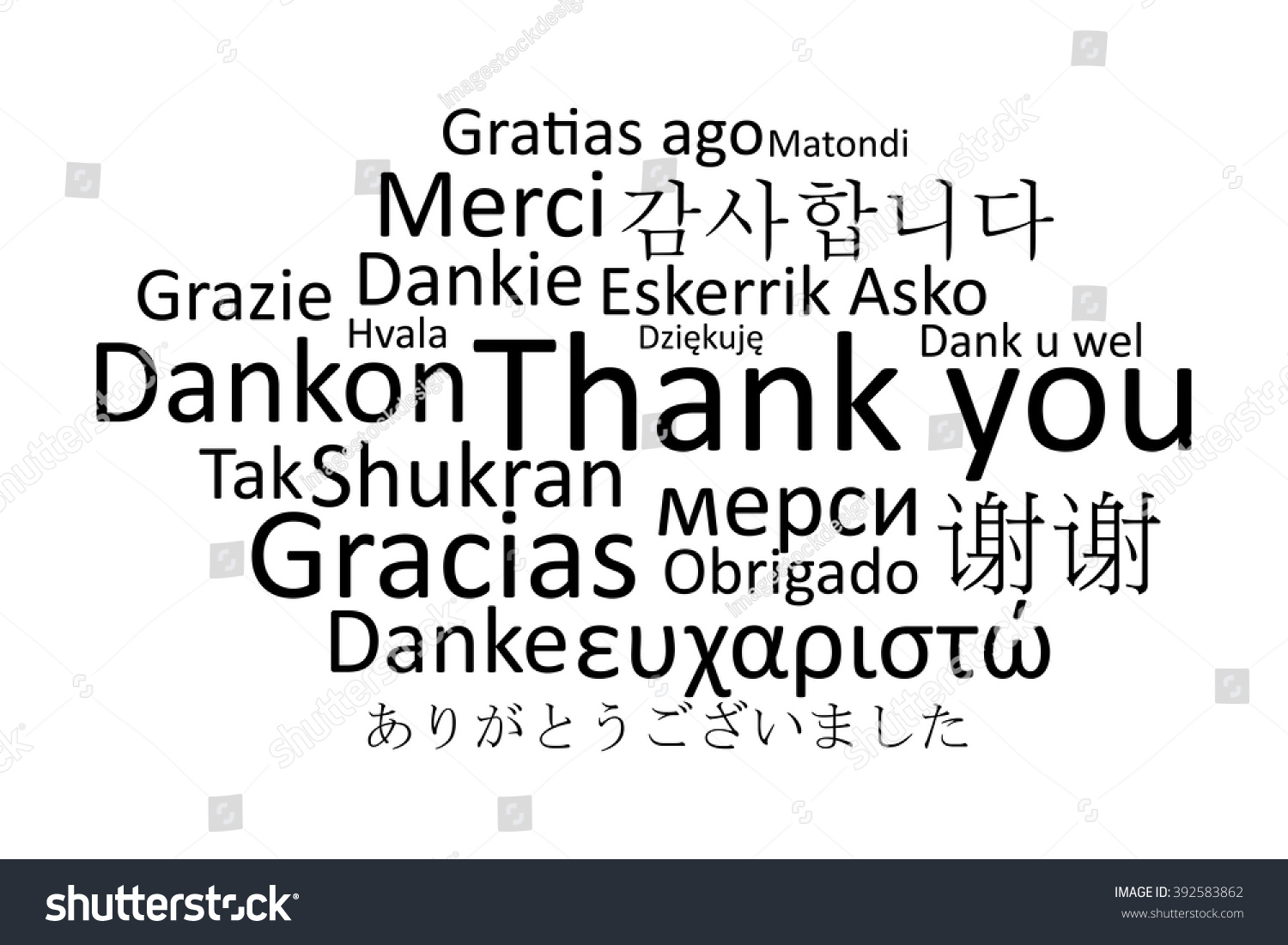 thank you clipart in different languages - photo #7
