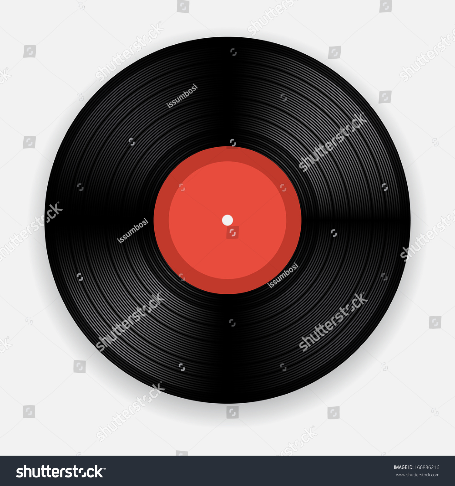 Blank Isolated Vinyl Record Stock Vector 166886216 - Shutterstock