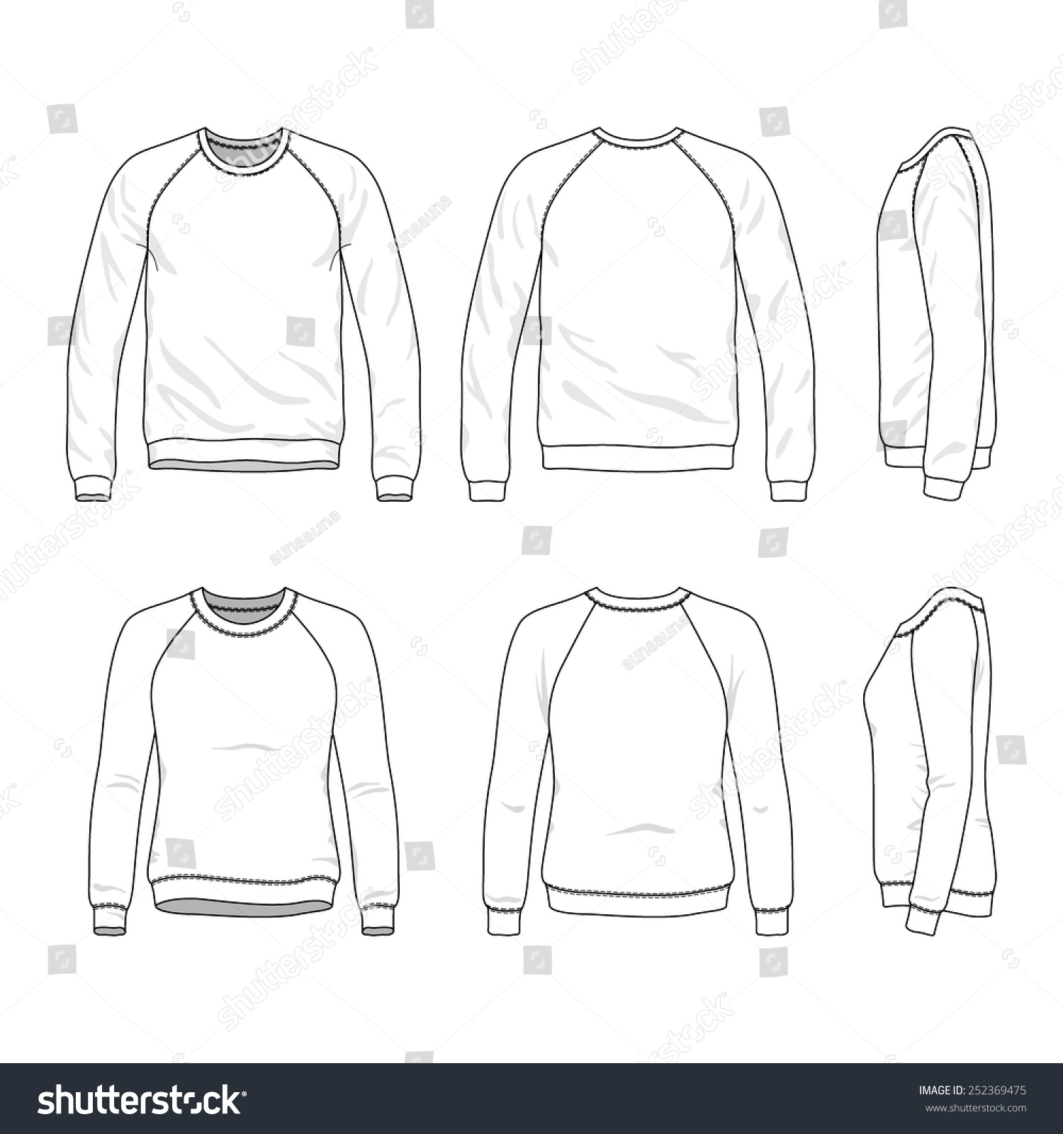 blank raglan sweatshirts