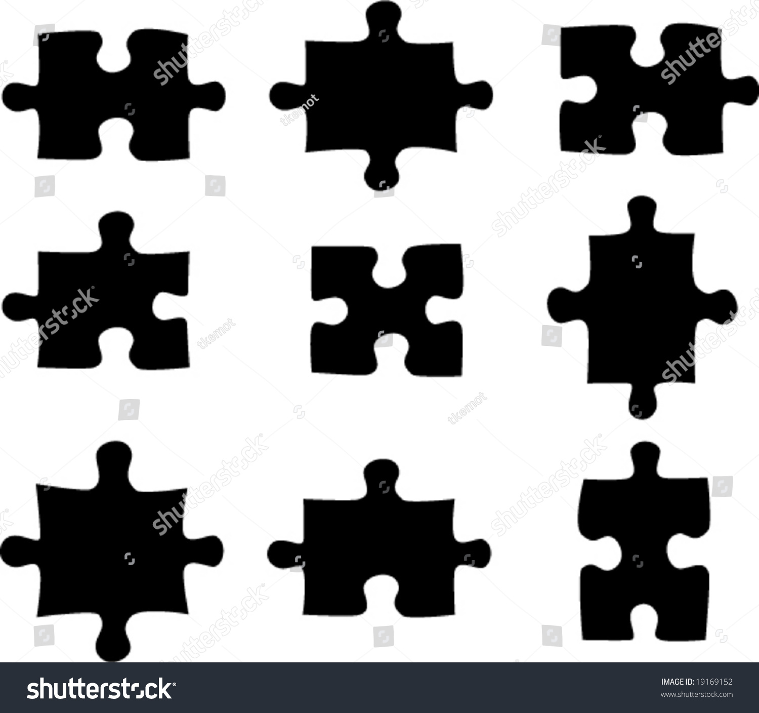 blank-puzzle-pieces-stock-vector-19169152-shutterstock