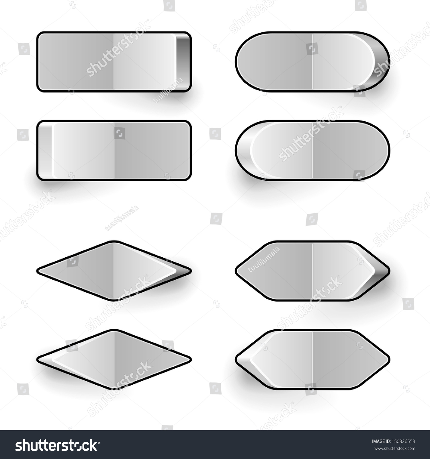 Blank White Toggle Switch Vector Template. - 150826553 : Shutterstock