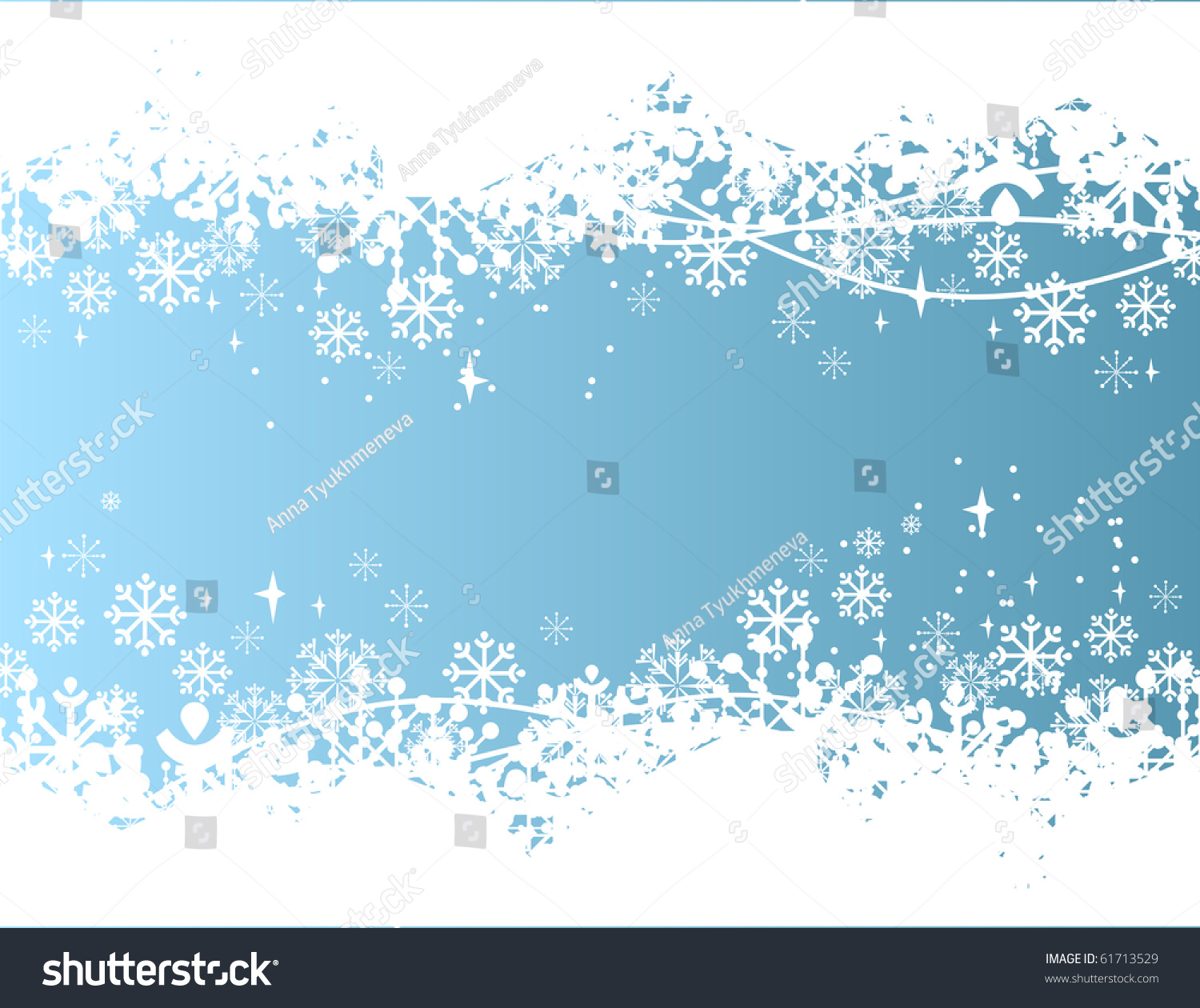 Blue Background Snowflakes Stock Vector 61713529 - Shutterstock