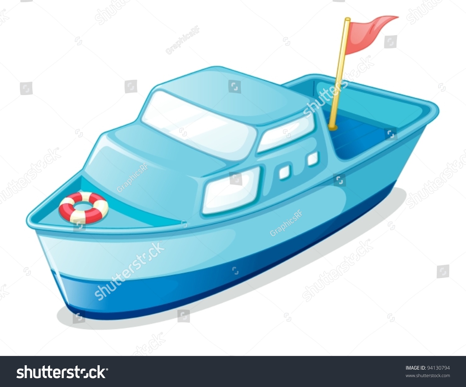 Boat Stock Vector Illustration 94130794 : Shutterstock