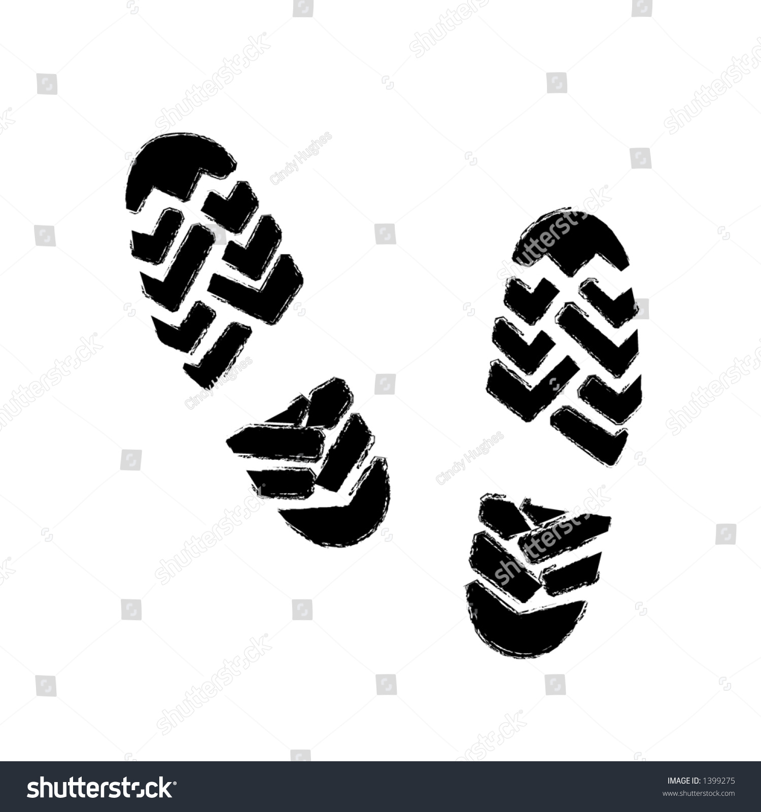 Boot Prints Vector - 1399275 : Shutterstock