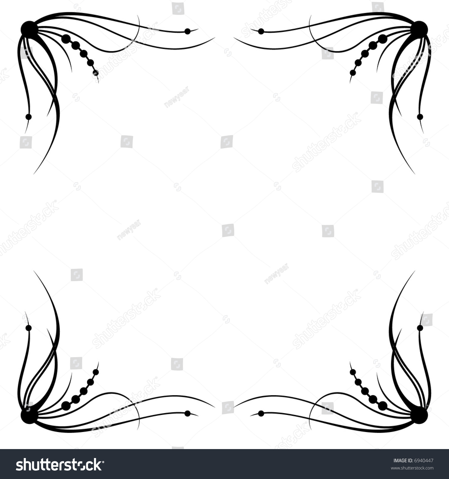 Border Stock Vector Illustration 6940447 : Shutterstock