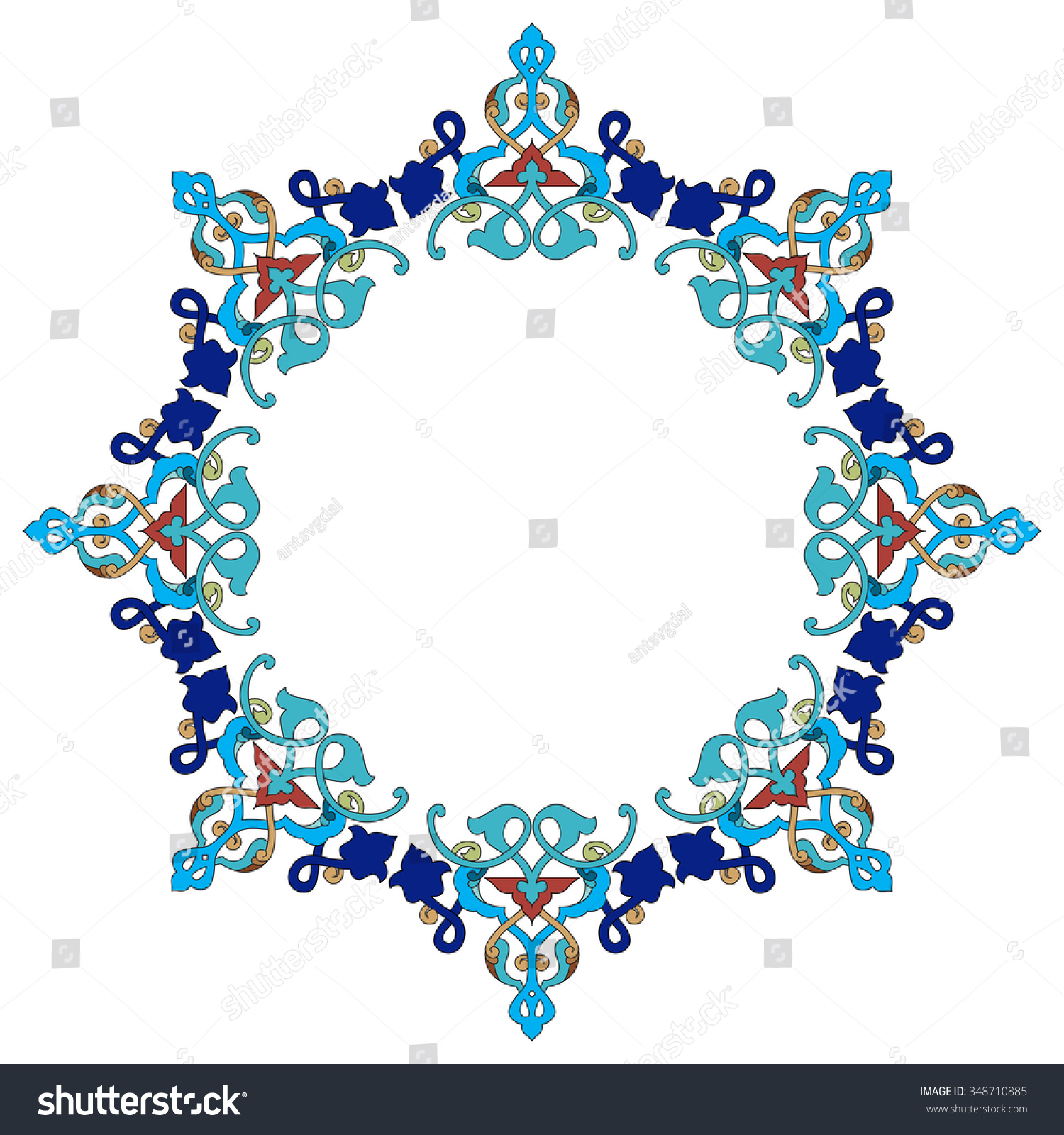 Borders and frames are designed with Ottoman motifs Borders and frames are designed with Ottoman motifs