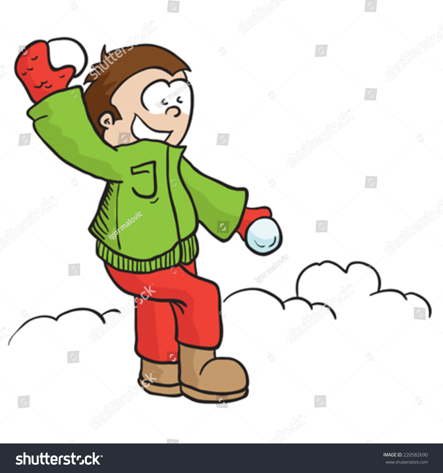 clipart snowball fight - photo #35