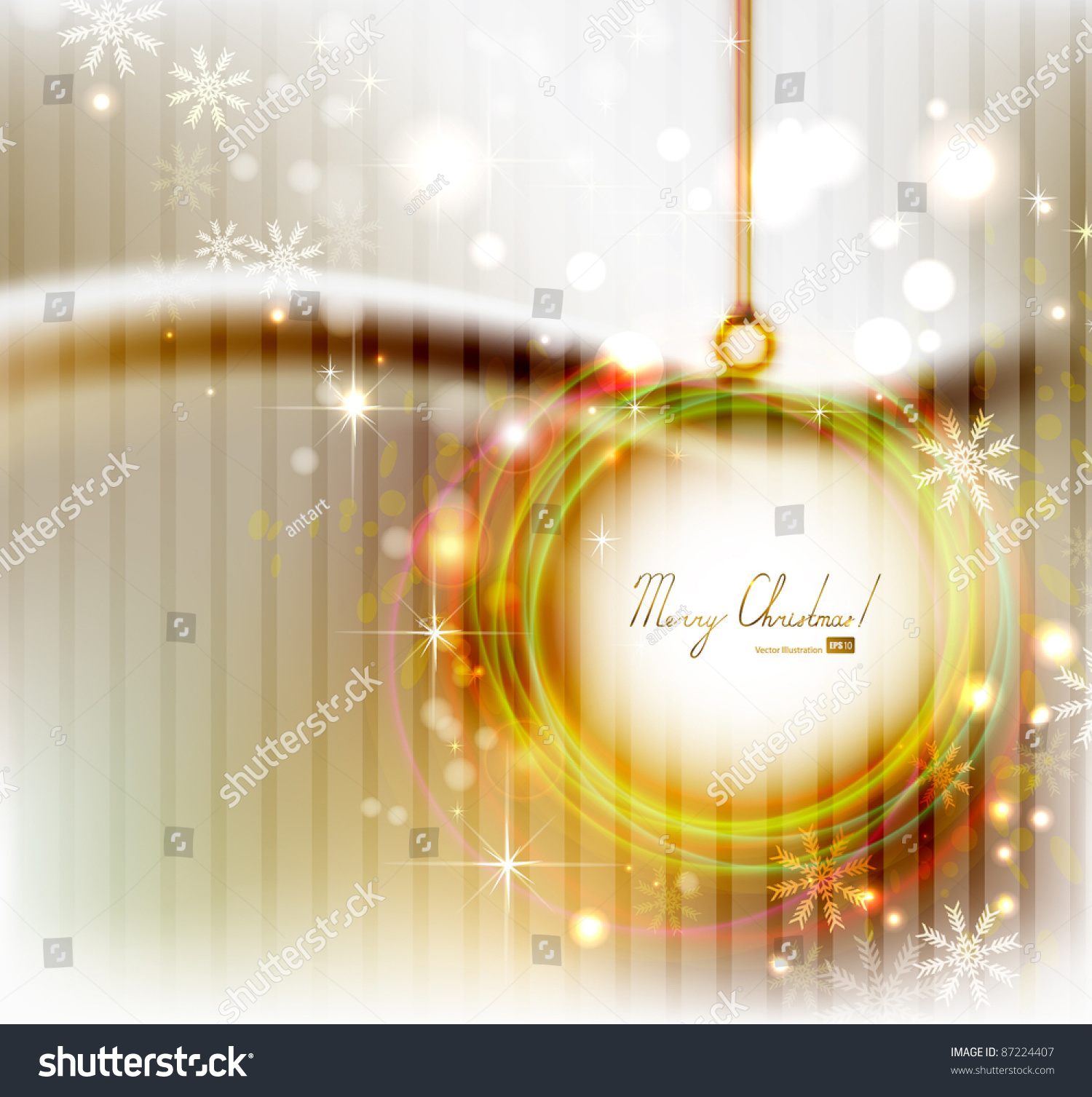 Bright Christmas Background With Abstract Evening Ball Stock Vector Illustration 87224407