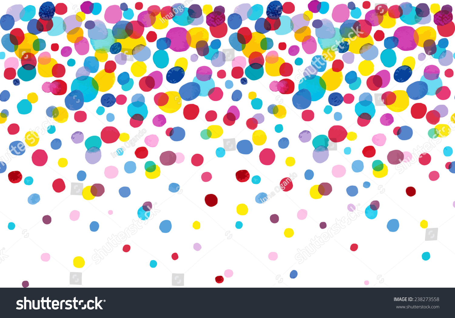 Bright Spot Watercolor Dot Endless Pattern Ideal For Printing Onto