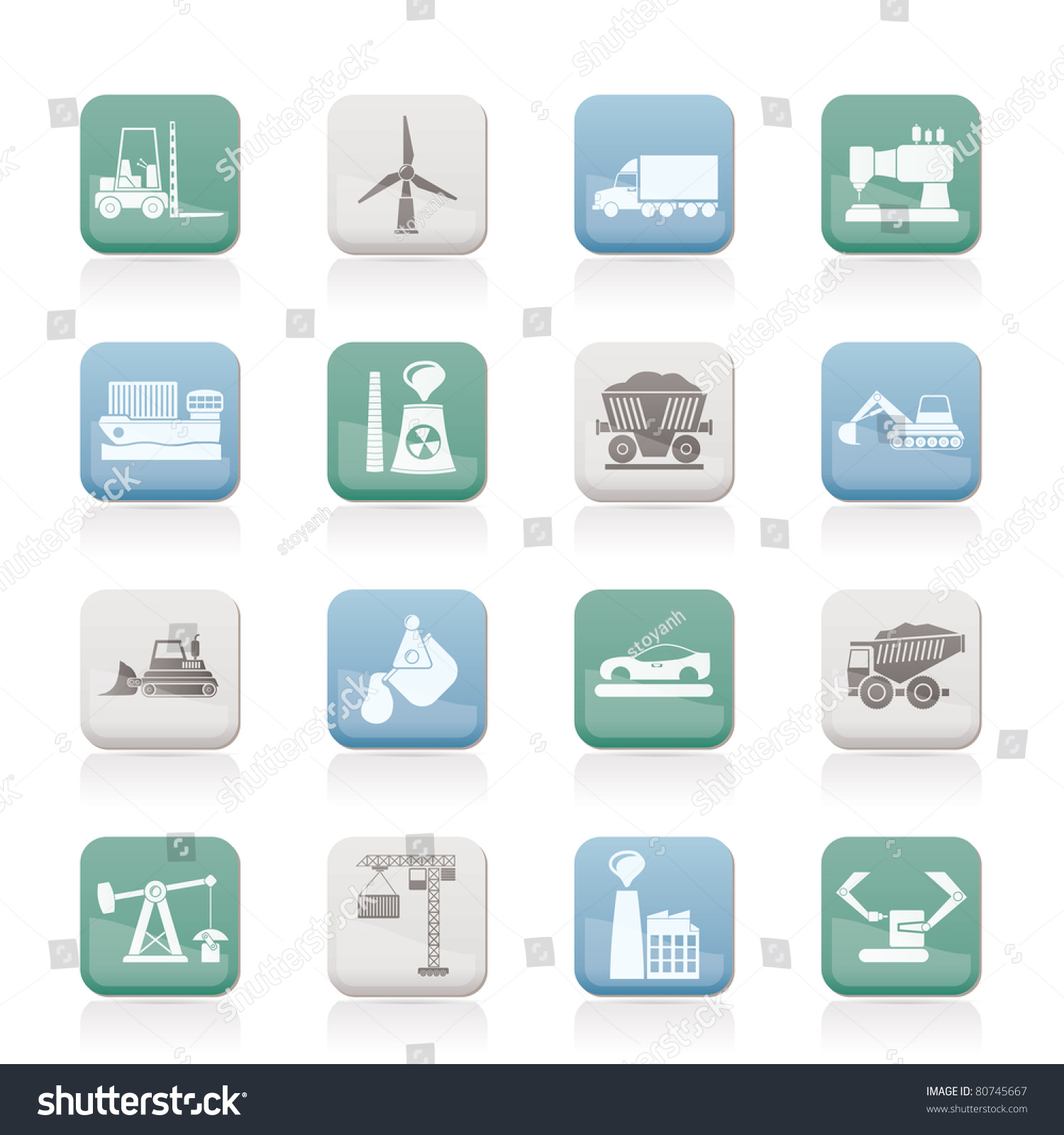 Business And Industry Icons - Vector Icon Set - 80745667 : Shutterstock