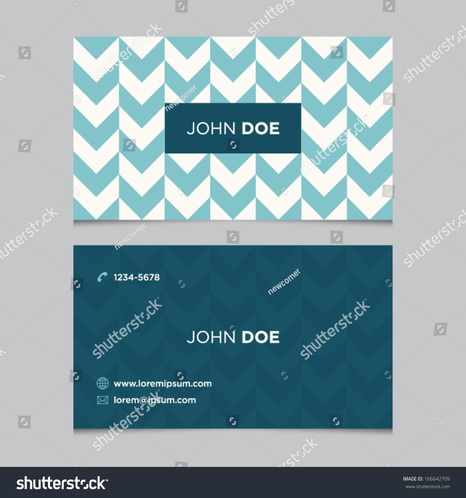 Business Card Template Background Pattern Vector Stock Vector 166642709