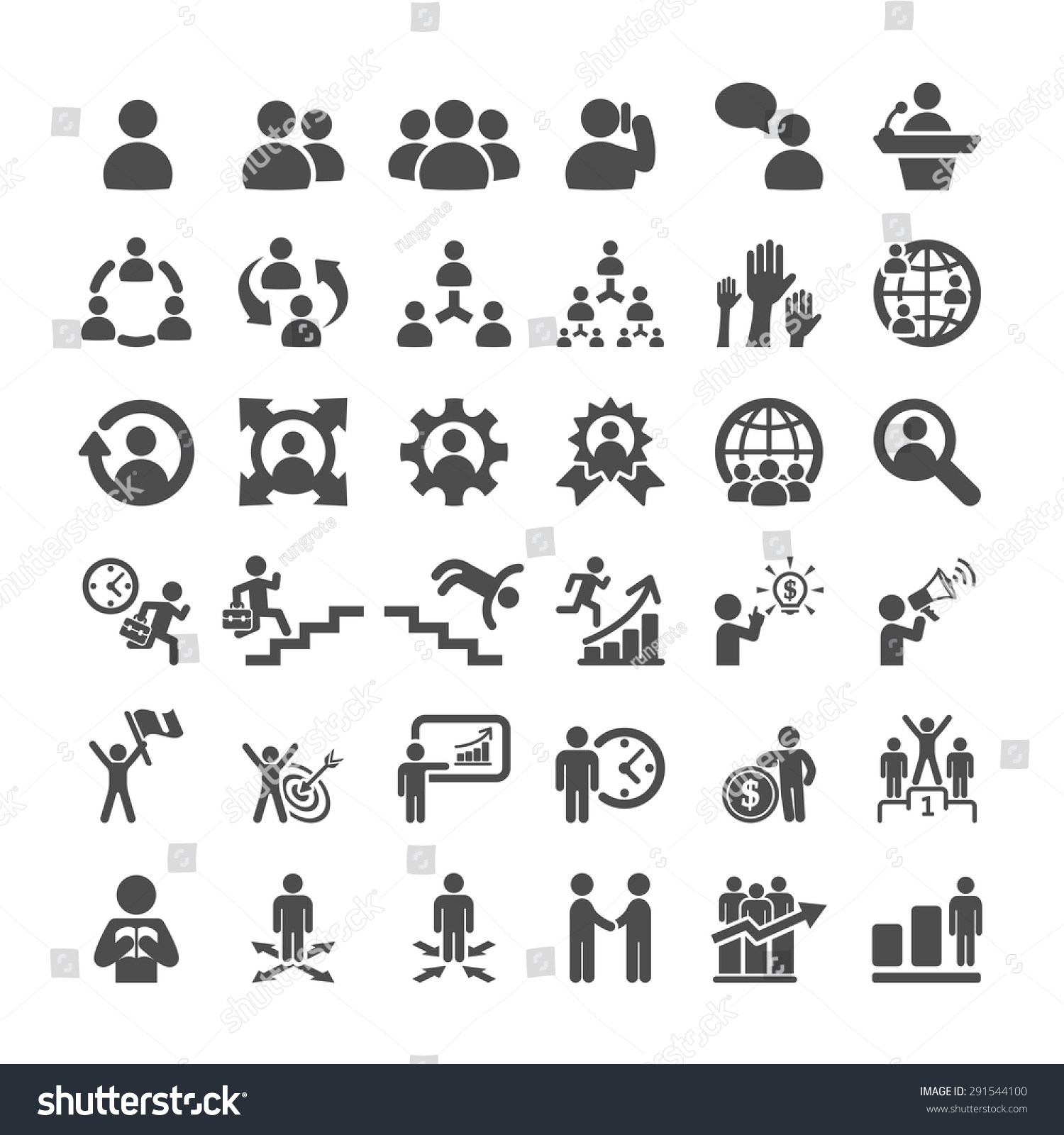 Business Icon Set, Vector Eps10. - 291544100 : Shutterstock